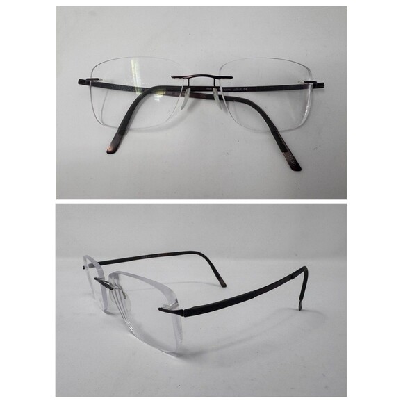 Silhouette 5416 40 6055 Titanium Bronze Gray Rimless Eyeglasses Frames 19 140 main image 7